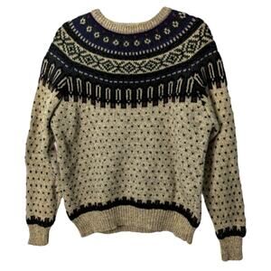 Vintage Y2K Woolrich Fair Isle Wool Sweater Unisex Apres Ski